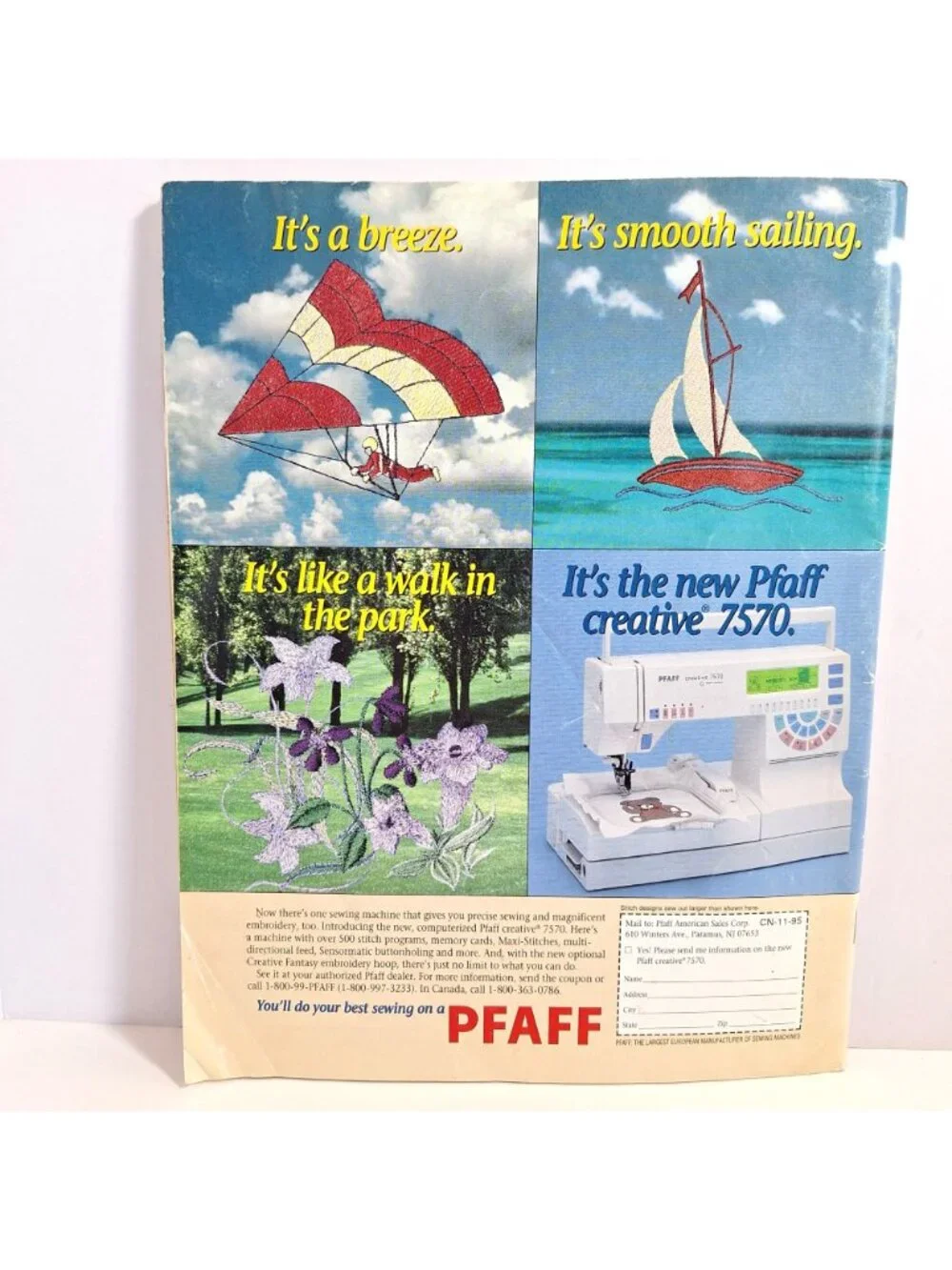 Creative Needle Magazine Babies Head To Toe Nov Dec 1995 Embroidery Patterns - Picture 2 of 9